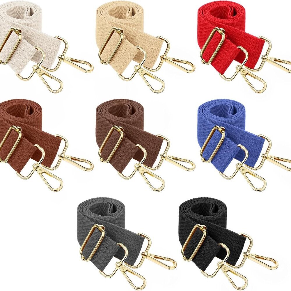 8-Piece Adjustable Purse Straps Set - Stylish Crossbody Bag Straps for Women